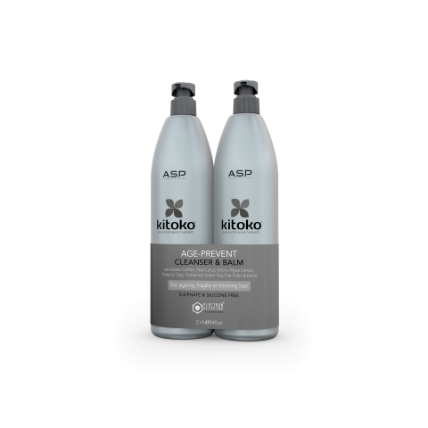 Zestaw Szampon i Odżywka Kitoko Age Prevent ASP 2x1000 ml