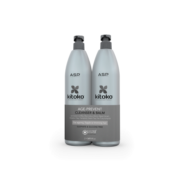 Zestaw Szampon i Odżywka Kitoko Age Prevent ASP 2x1000 ml