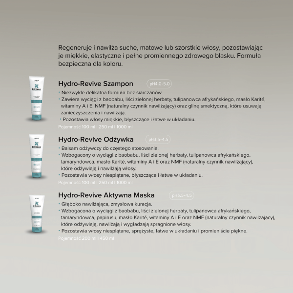 Odżywka nawilżająca Kitoko Hydro Revive ASP