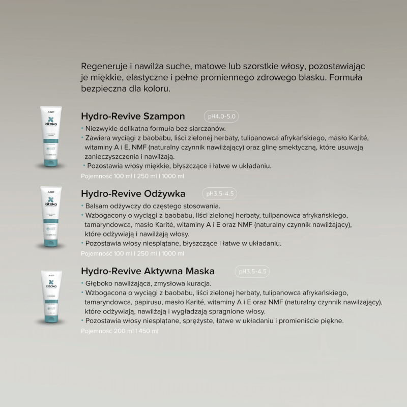 Maska nawilżająca Kitoko Hydro Revive ASP