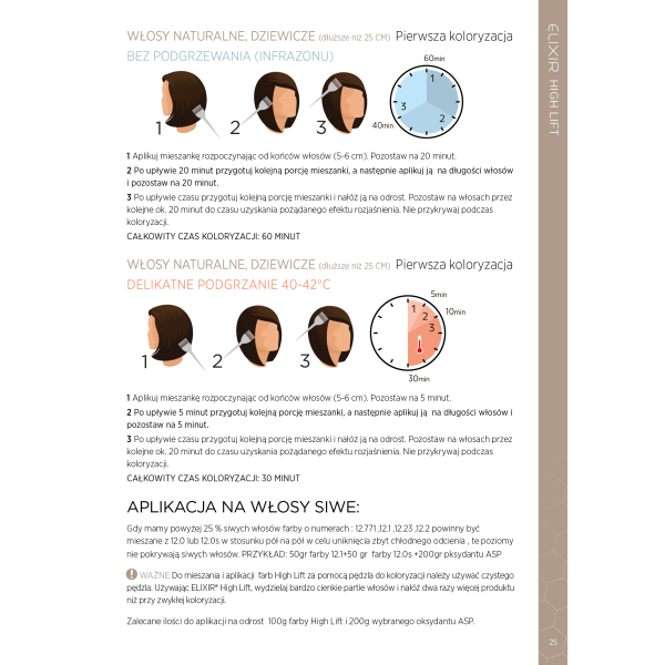 Okazyjny pakiet 7 Farb rozjaśniających ELIXIR (INFINITI) ASP Affinage