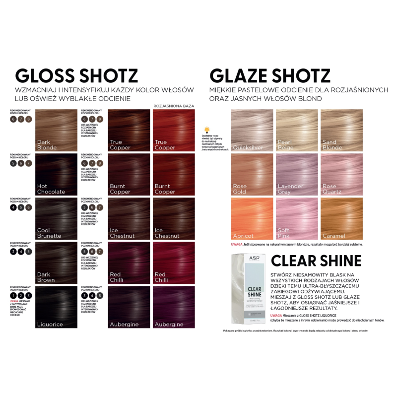 ASP Gloss&Glaze Shotz - maska odżywczo -...