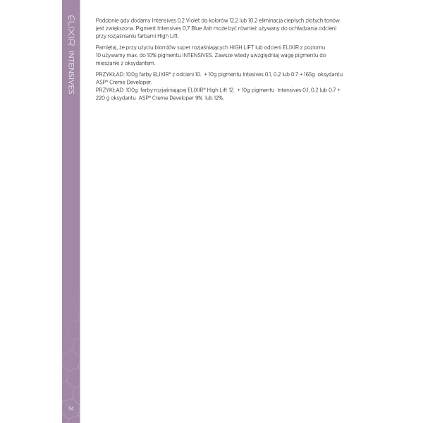 Pigmenty ELIXIR (Infiniti)