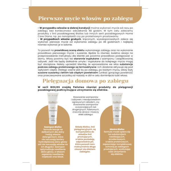 Bionanoplastia  BIOLISS - zestaw szampon oczyszczający 500 ml + fluid prostujący 1000 ml