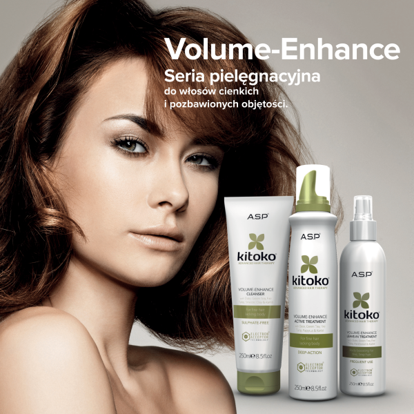 Zwiększająca objętość odżywka w sprayu Kitoko Volume enhance ASP 250 ml