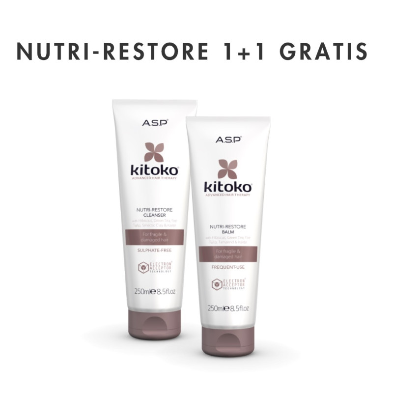 Okazyjny zestaw regenerujący Szampon 250 ml   i Odżywka Kitoko Nutri Restore ASP GRATIS