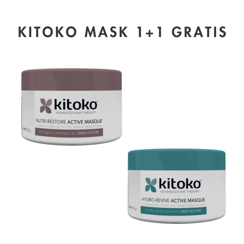 Okazyjny zestaw Maska odżywczo - regenerująca Kitoko Nutri Restore + Maska Hydro Revive