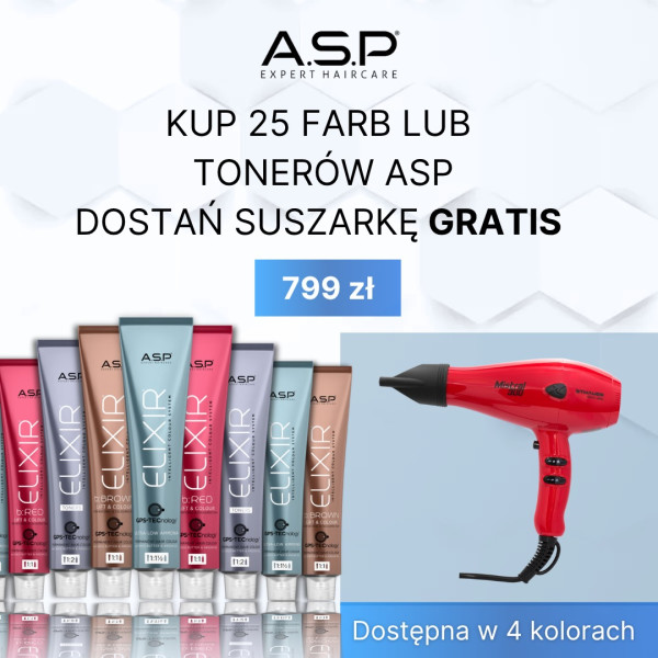 Okazyjny pakiet 25 Farb ELIXIR ASP Affinage +suszarka MISTRAL  GRATIS