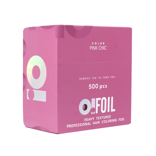 Folia ryflowana O!TOOLS PINK CHIC - 500 arkuszy