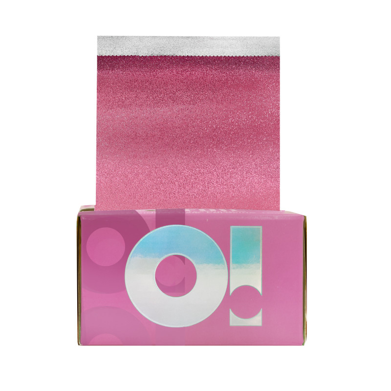 Folia ryflowana O!TOOLS PINK CHIC - 500 arkuszy