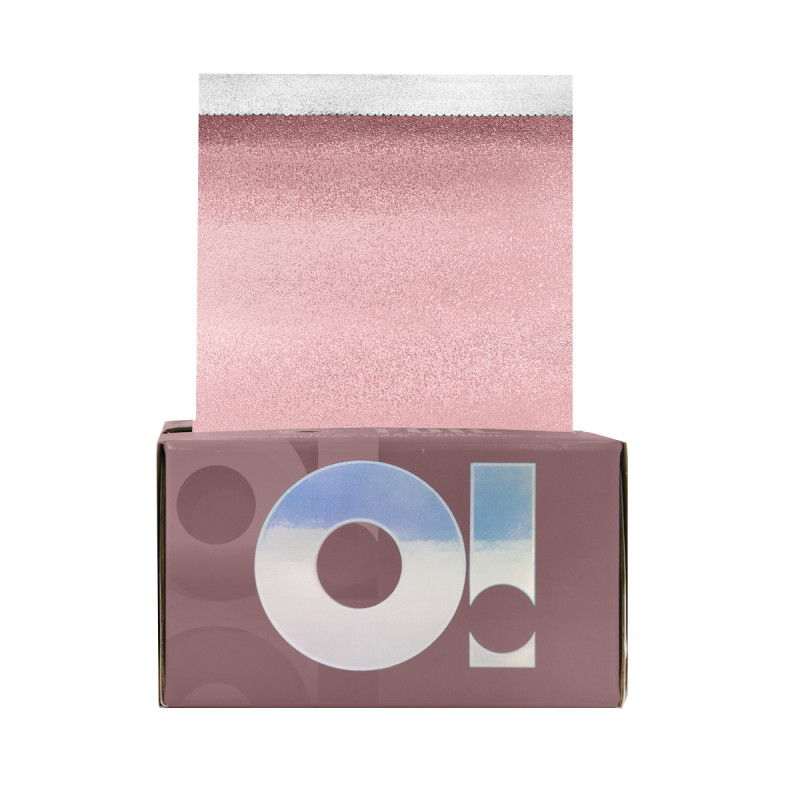 Folia ryflowana O!TOOLS ROSE GOLD - 500 arkuszy