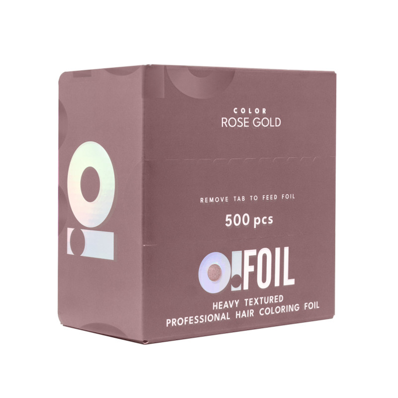 Folia ryflowana O!TOOLS ROSE GOLD - 500 arkuszy