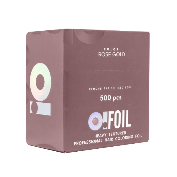 Folia ryflowana O!TOOLS ROSE GOLD - 500 arkuszy
