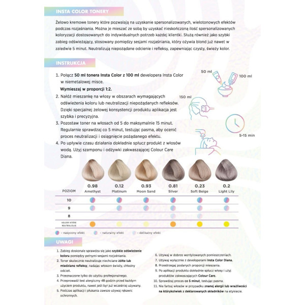 Okazyjny Pakiet 18 szt.  Żelowo - kremowych tonerów Insta Color+ GRATISY