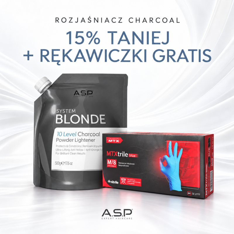 Rozjaśniacz Charcoal 10 tonów+ rękawiczki-GRATIS
