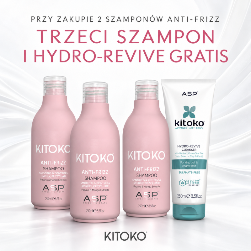 Zestaw promocyjny (3x szampon Anti Frizz +...