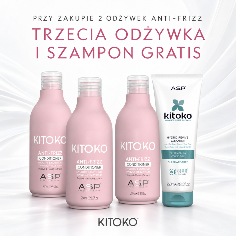 Zestaw promocyjny (3x odżywka Anti Frizz +...