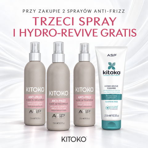 Zestaw promocyjny (3x kuracja Anti Frizz + szampon Hydro...
