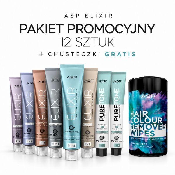 Pakiet promocyjny 12 sztuk. + CHUSTECZKI DO USUWANIA FARBY - GRATIS