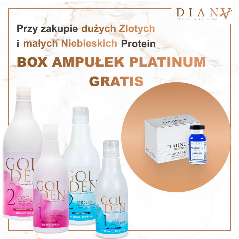 Okazyjny pakiet Golden Professional + Ampułki Platinum GRATIS