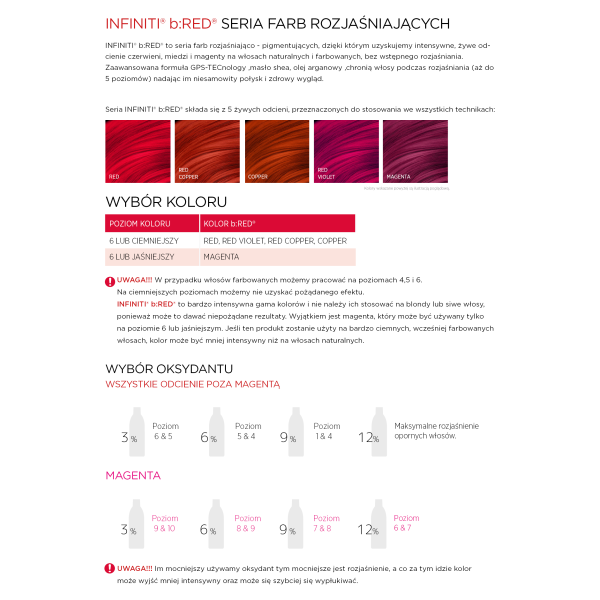 b:RED ELIXIR (INFINITI) Farba rozjaśniająco - pigmentująca 100ml