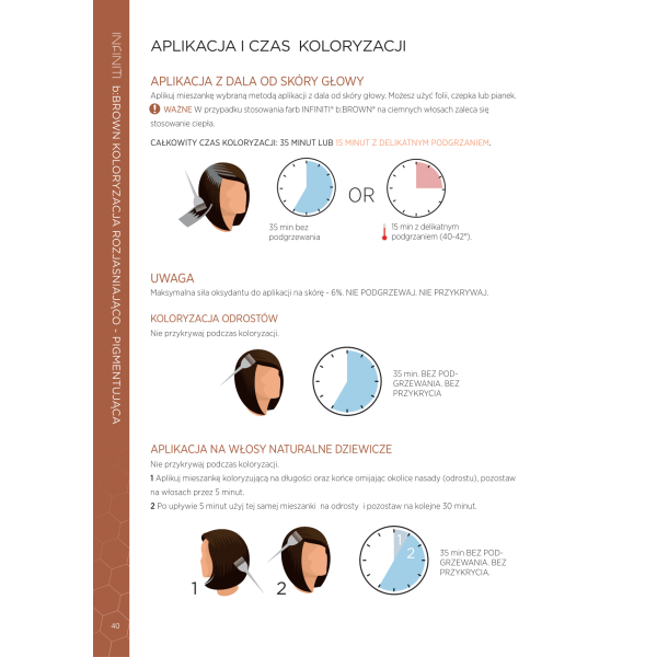 b:BROWN ELIXIR (INFINITI) Farba rozjaśniająco - pigmentująca 100ml