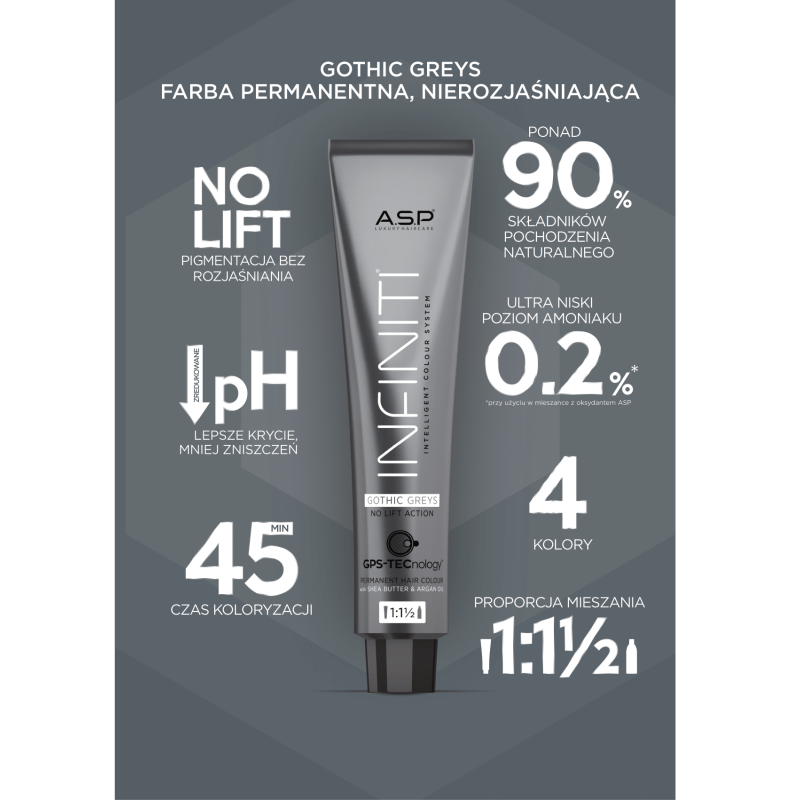 Gothic Grey Farba permanentna 100ml