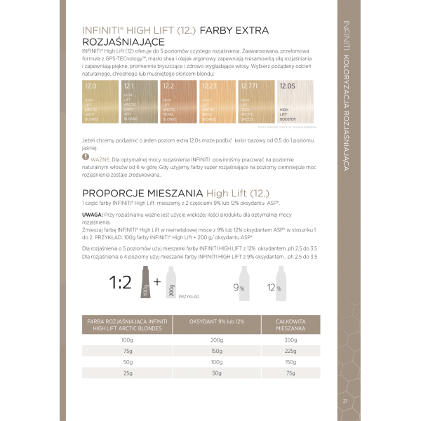 High Lift ELIXIR (Infiniti) Farba super rozjaśniająca 100ml