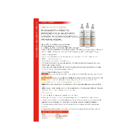 ASP EXPERT Pre-Pigmentation - Spray do prepigmentacji 250 ml 2